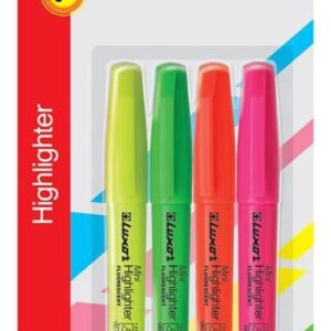 Teksto žymekliai Luxor Mini, 4 vnt