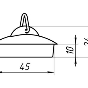 Vonios plautuvės kamštis Aniplast M300, 1½ - Image 3