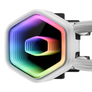 Cooler Master MasterLiquid 240 Core II ARGB water cooler baltos spalvos - Image 3