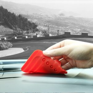 Universal car holder silicone phone stand nano pad juodos spalvos - Image 4