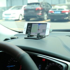 Universal car holder silicone phone stand nano pad juodos spalvos - Image 7