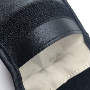 Anti-theft Car Key Pouch Radio Blocking Pouch Keyless Faraday Box Faraday Cage 14cm with 10cm juodos spalvos - Image 8