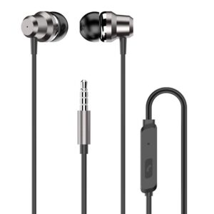 Dudao in-ear ausinės headset with remote control and microphone 3.5 mm mini jack silver (X10 Pro silver) - Image 1