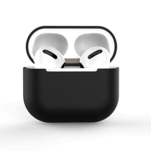 dėklas skirtas AirPods 2 / AirPods 1 silicone soft dėklas skirtas headphones juodos spalvos (Case C)