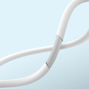 Dudao X3C į ausis įkišamos laidinės USB-C ausinės 1.2m - baltos spalvos - Image 6