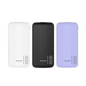 AWEI PowerBank P20K 10000mAh juodos spalvos - Image 2