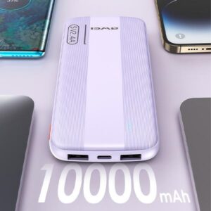 AWEI PowerBank P20K 10000mAh juodos spalvos - Image 6