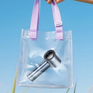 Rankinis ventiliatorius AWEI F38 MINI mėlynos spalvos - Image 3