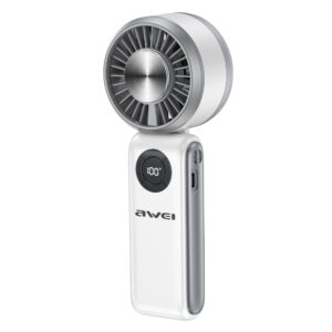 Rankinis ventiliatorius AWEI F39 Fast Ice baltos spalvos