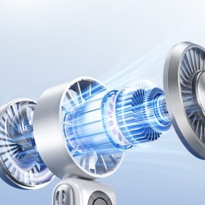 Rankinis ventiliatorius AWEI F39 Fast Ice baltos spalvos - Image 4