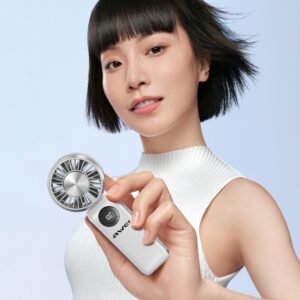 Rankinis ventiliatorius AWEI F39 Fast Ice baltos spalvos - Image 6