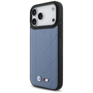 Dėklas BMW M Quilted Logo MagSafe skirtas Apple iPhone 17 Pro Max mėlynos spalvos - Image 2