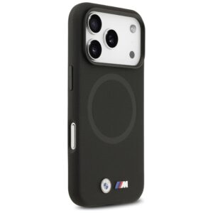BMW M FW Metal Logo MagSafe dėklas skirtas Apple iPhone 17 Pro Max juodos spalvos - Image 4