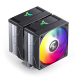 Jonsbo CR-3000E 3-Pin procesoriaus aušintuvas, Dual-Tower, RGB, 260W TDP - juodos spalvos, 120mm