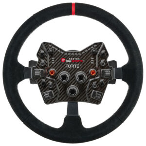 Asetek SimSports GT Rim, curved, 340 mm - black, suede - Image 1
