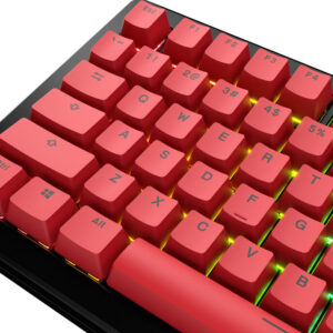 Glorious GPBT Basics Keycaps, ANSI išdėstymas US, PBT, Dye-Sub - Revive Red - Image 2
