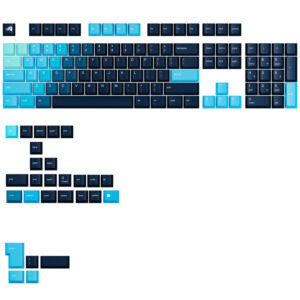 Glorious GPBT Gradient Keycaps, ANSI išdėstymas US, PBT, Dye-Sub - Celestial Ice