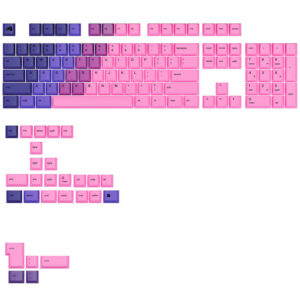 Glorious GPBT Gradient Keycaps, ANSI išdėstymas US, PBT, Dye-Sub - Nebula