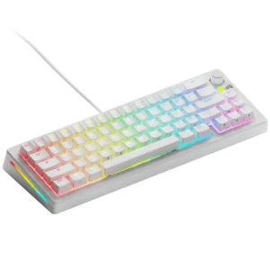 Glorious GMMK 3 65 % Custom žaidimų klaviatūra - Pre-Built, ANSI US išdėstymas, Fox Switches, baltos spalvos