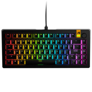 Glorious GMMK 3 HE 75 % Custom žaidimų klaviatūra - Pre-Built, ANSI US išdėstymas, Fox HE Switches, juodos spalvos - Image 2