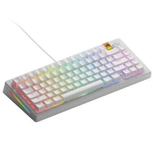 Glorious GMMK 3 HE 75 % Custom žaidimų klaviatūra - Pre-Built, ANSI US išdėstymas, Fox HE Switches, baltos spalvos
