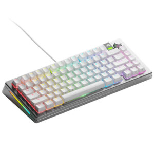 Glorious GMMK 3 Pro 75 % Custom žaidimų klaviatūra - Pre-Built, ANSI US išdėstymas, Fox Switches, sidabro spalvos
