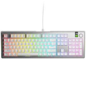 Glorious GMMK 3 Pro 100 % Custom žaidimų klaviatūra - Pre-Built, ANSI US išdėstymas, Fox Switches, sidabro spalvos - Image 2