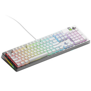 Glorious GMMK 3 Pro 100 % Custom žaidimų klaviatūra - Pre-Built, ANSI US išdėstymas, Fox Switches, sidabro spalvos