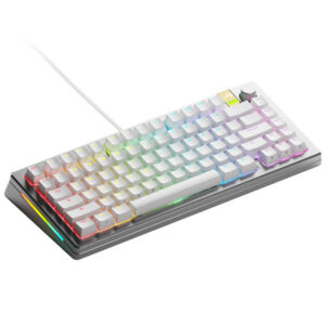 Glorious GMMK 3 Pro HE 75 % Custom žaidimų klaviatūra - Pre-Built, ANSI US išdėstymas, Fox HE Switches, sidabro spalvos