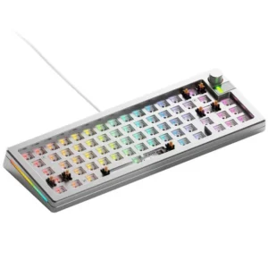 Glorious GMMK 3 Pro 65% Custom žaidimų klaviatūra - Barebone, ANSI išdėstymas, sidabro spalvos