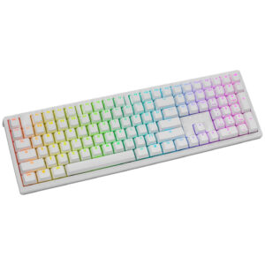 Ducky Zero 6108 Pure White belaidė žaidimų klaviatūra - MX2A Speed-Silver US išdėstymas