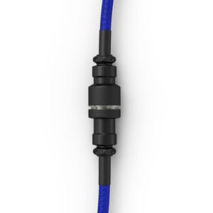 Glorious GMMK Coiled Cable susuktas klaviatūros laidas Cobalt Blue, USB-C į USB-A - mėlynos ir juodos spalvos - Image 2