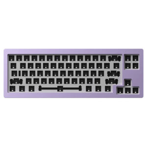 Akko MonsGeek M7 VIA Barebone žaidmų klaviatūra, 65%, Hot-Swappable, RGB, ANSI išdėstymas - violetinės spalvos