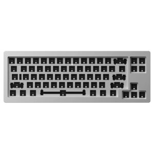 Akko MonsGeek M7 VIA Barebone Žaidimų klaviatūra, 65%, Hot-Swappable, RGB, ANSI išdėstymas - sidabro spalvos