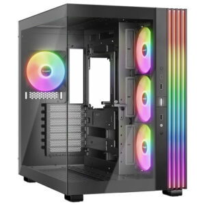 be quiet! Light Base 600 LX Midi-Tower, Tempered Glass, ARGB - juodos spalvos