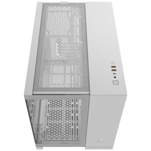 Corsair 2500X Link RGB Micro-ATX kompiuterio korpusas, Tempered Glass - baltos spalvos - Image 2