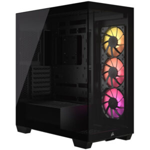 Corsair 3500X ARGB Midi-Tower, Tempered Glass - juodos spalvos