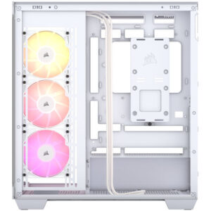Corsair 3500X ARGB Midi-Tower, Tempered Glass - baltos spalvos - Image 2
