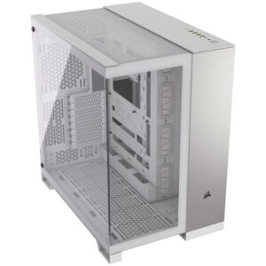 Corsair 6500X Midi-Tower, Tempered Glass - baltos spalvos/satin grey aluminium - Image 2