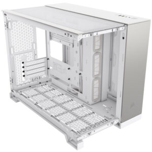 Corsair 2500X Micro-ATX kompiuterio korpusas, Tempered Glass - baltos spalvos, aluminium - Image 2