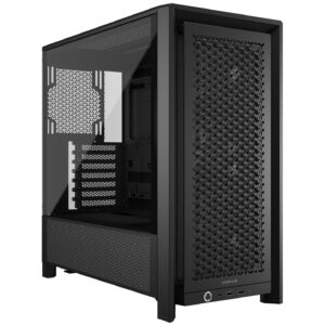 Corsair Frame 4000D RS PC-kompiuterio korpusas, Midi-Tower, E-ATX, Tempered Glass - juodos spalvos