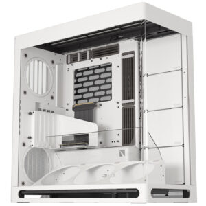HAVN HS 420 VGPU PC-kompiuterio korpusas, Midi-Tower, E-ATX, Tempered Glass, PCIe 5.0 Riser Kabel - baltos spalvos