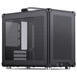 Jonsbo C6 MAX PC-kompiuterio korpusas, Mini-kompiuterio korpusas, Micro-ATX, Tempered Glass - juodos spalvos