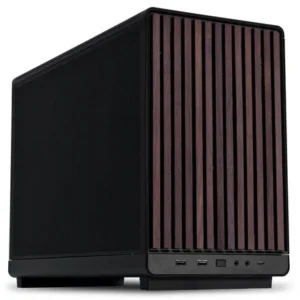 Lian Li DAN Cases A3-mATX Wood Edition PC Case, Micro-ATX - Walnut, Black