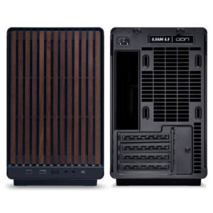 Lian Li DAN Cases A3-mATX Wood Edition PC Case, Micro-ATX - Walnut, Black - Image 2