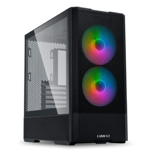 Lian Li LANCOOL 207 PC kompiuterio korpusas, Midi-Tower, ATX, Tempered Glass - juodos spalvos
