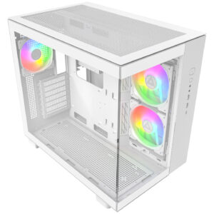 Montech KING 65 PRO PC-kompiuterio korpusas, Midi-Tower, ATX, ARGB, Tempered Glass -baltos spalvos