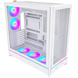 Montech HS01 PRO PC-kompiuterio korpusas, Midi-Tower, ATX, aRGB, Tempered Glass - baltos spalvos