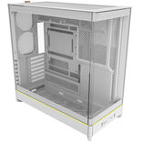 Montech HS02 PC-kompiuterio korpusas, Midi-Tower, ATX, Tempered Glass, ARGB - baltos spalvos