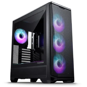 PHANTEKS Eclipse G400A PC-kompiuterio korpusas, Midi-Tower, E-ATX, Tempered Glass, D-RGB - juodos spalvos